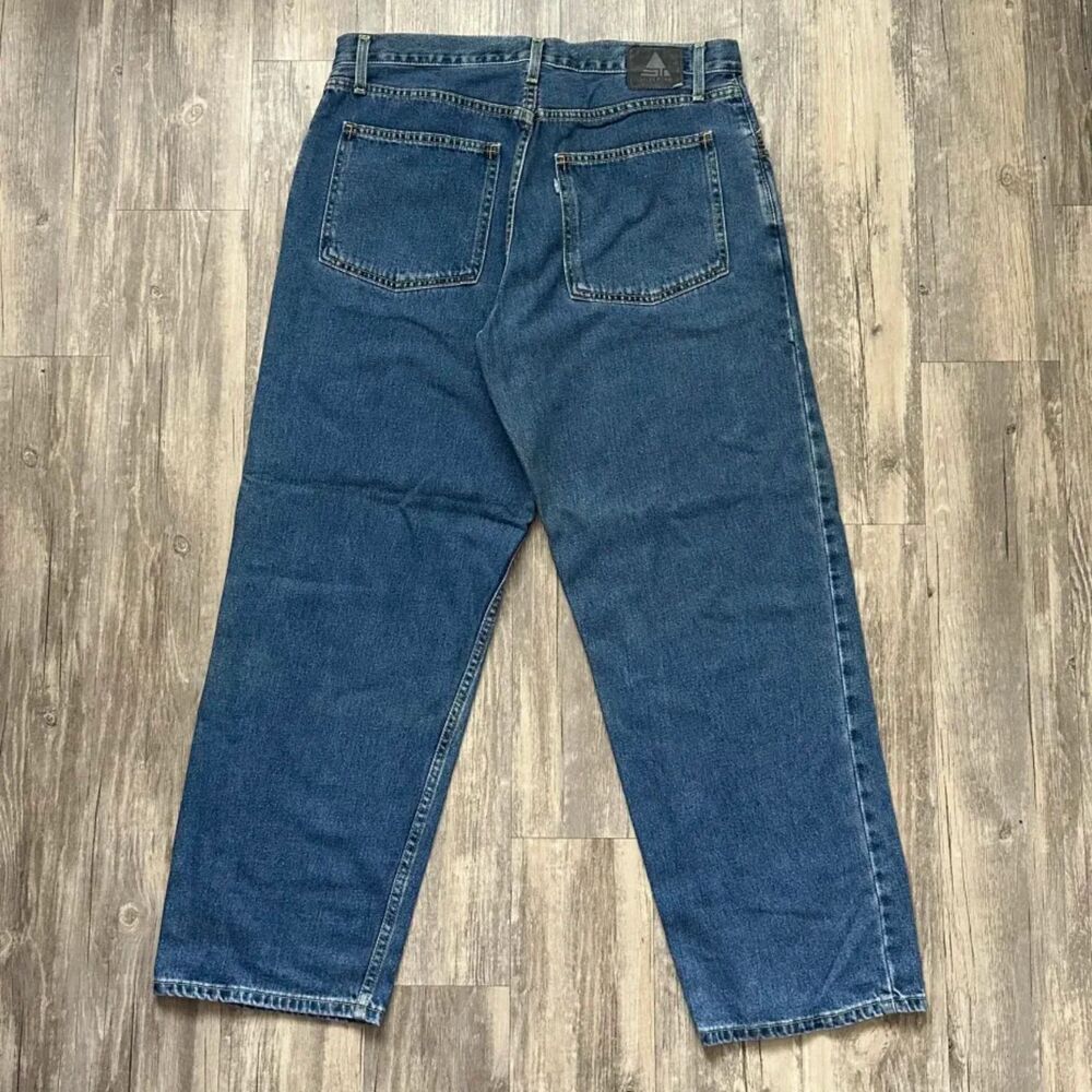 Vintage Levi's Silver Tab Baggy Denim Jeans Size 36X32 Skater Y2K